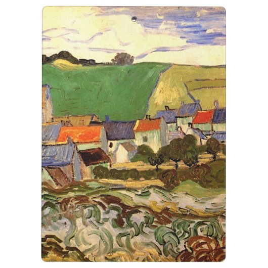 Uitzicht van Auvers Vincent van Gogh. Klembord (Achterkant)