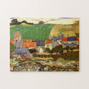 Uitzicht van Auvers Vincent van Gogh. Legpuzzel