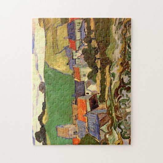 Uitzicht van Auvers Vincent van Gogh. Legpuzzel (Verticaal)
