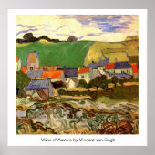 Uitzicht van Auvers Vincent van Gogh Poster (Voorkant)