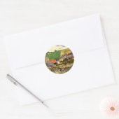 Uitzicht van Auvers Vincent van Gogh Ronde Sticker (Envelop)