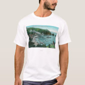 Uitzicht van Avalon en Bay T-shirt (Voorkant)