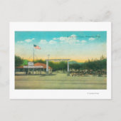 Uitzicht van Avenue Auto Camp Entrance Briefkaart (Voorkant)