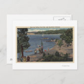 Uitzicht van badpunt briefkaart (Voorkant / Achterkant)