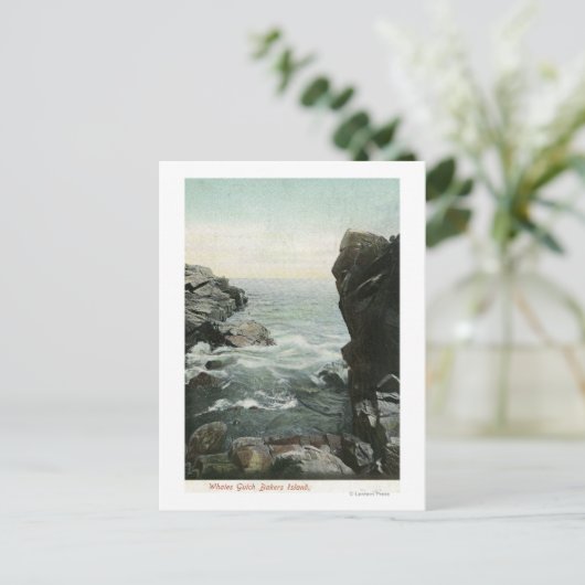Uitzicht van Bakers Island, Whales Gulch Briefkaart (Staand voorkant)