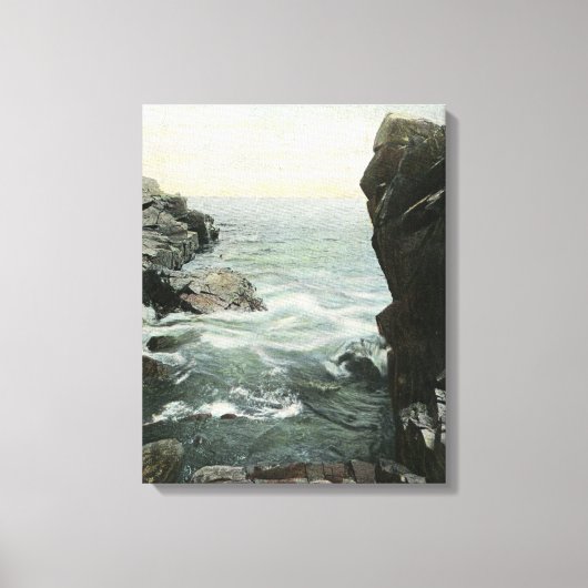 Uitzicht van Bakers Island, Whales Gulch Canvas Afdruk (Voorkant)