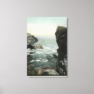 Uitzicht van Bakers Island, Whales Gulch Canvas Afdruk
