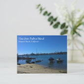 Uitzicht van Balboa Island, Newport Beach, Califor Briefkaart (Staand voorkant)