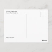 Uitzicht van Balboa Island, Newport Beach, Califor Briefkaart (Achterkant)