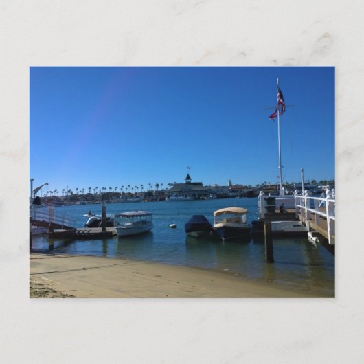 Uitzicht van Balboa Island, Newport Beach, Califor Briefkaart (Voorkant)