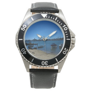 Uitzicht van Balboa Island, Newport Beach, Califor Horloge