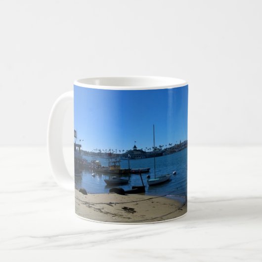 Uitzicht van Balboa Island, Newport Beach, Califor Koffiemok (Voorkant links)