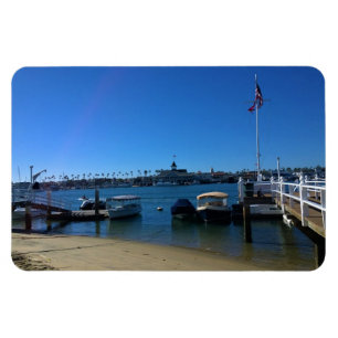 Uitzicht van Balboa Island, Newport Beach, Califor Magneet