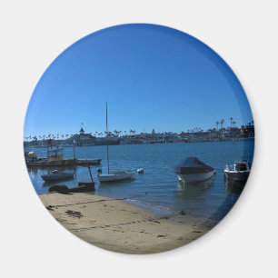 Uitzicht van Balboa Island, Newport Beach, Califor Magneet