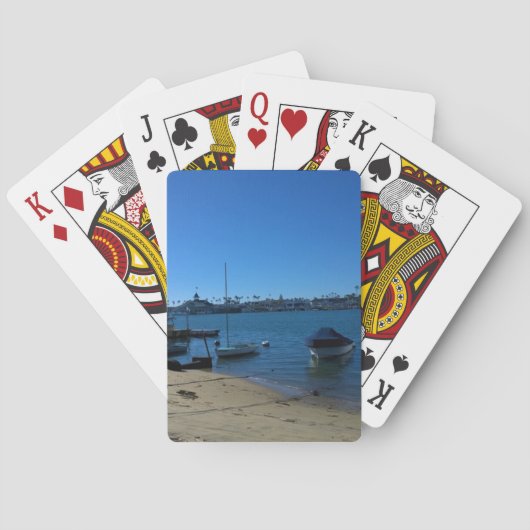 Uitzicht van Balboa Island, Newport Beach, Califor Pokerkaarten (Achterkant)