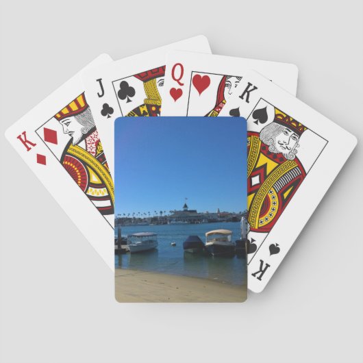 Uitzicht van Balboa Island, Newport Beach, Califor Pokerkaarten (Achterkant)