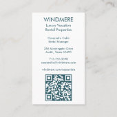 Uitzicht van Balcony Vakantiewoningen Realtor QR A Visitekaartje (Achterkant)