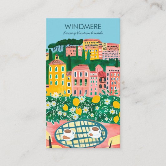 Uitzicht van Balcony Vakantiewoningen Realtor QR A Visitekaartje (Voorkant)