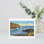 Uitzicht van Bald Head Cliff bij York Beach Briefkaart (Staand voorkant)