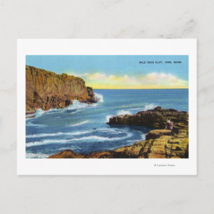 Uitzicht van Bald Head Cliff bij York Beach Briefkaart