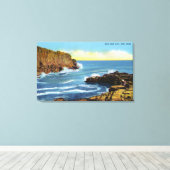 Uitzicht van Bald Head Cliff bij York Beach Canvas Afdruk (Insitu (Houten vloer))
