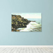 Uitzicht van Bald Head Cliff Canvas Afdruk (Insitu (Houten vloer))