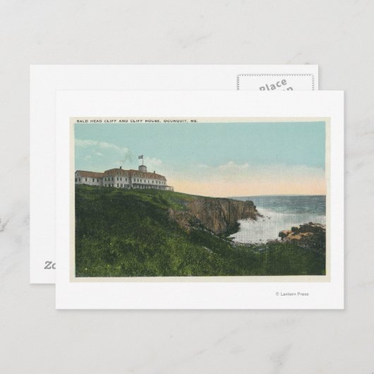 Uitzicht van Bald Head Cliff & Exterior of Cliff H Briefkaart (Voorkant / Achterkant)