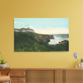 Uitzicht van Bald Head Cliff & Exterior of Cliff H Canvas Afdruk (Insitu (Woonkamer))