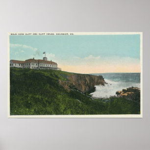 Uitzicht van Bald Head Cliff & Exterior of Cliff H Poster