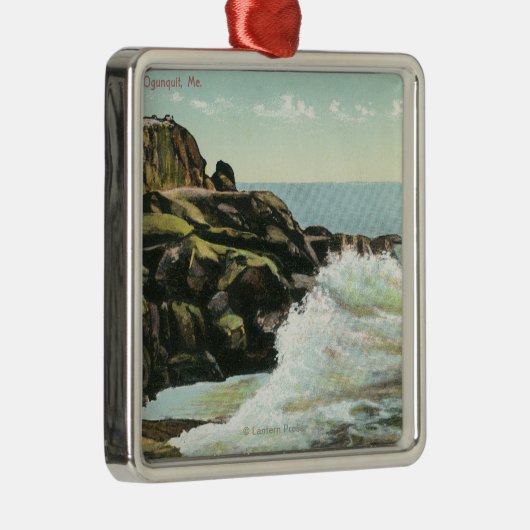 Uitzicht van Bald Head Cliff Metalen Ornament (Rechts)