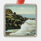 Uitzicht van Bald Head Cliff Metalen Ornament (Voorkant)