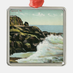 Uitzicht van Bald Head Cliff Metalen Ornament