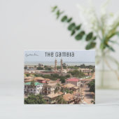 Uitzicht van Banjul in Gambia Briefkaart (Staand voorkant)