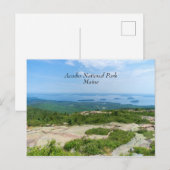 Uitzicht van Bar Harbor Briefkaart (Voorkant / Achterkant)