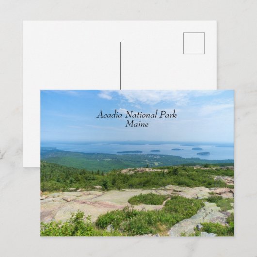 Uitzicht van Bar Harbor Briefkaart (Voorkant / Achterkant)