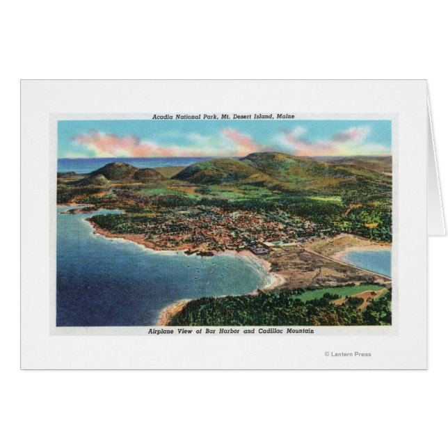 Uitzicht van Bar Harbour en Cadillac (Voorkant Horizontaal)