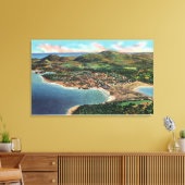 Uitzicht van Bar Harbour en Cadillac Canvas Afdruk (Insitu (Woonkamer))