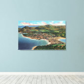 Uitzicht van Bar Harbour en Cadillac Canvas Afdruk (Insitu (Houten vloer))