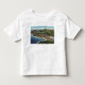 Uitzicht van Bar Harbour en Cadillac Kinder Shirts (Voorkant)