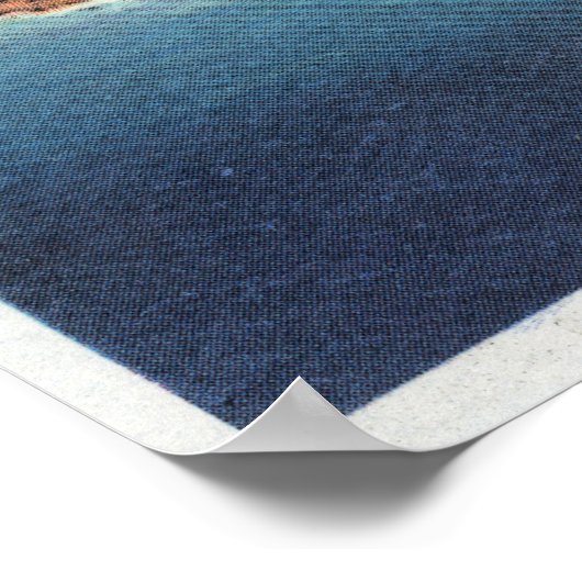 Uitzicht van Bar Harbour en Cadillac Poster (Hoek)