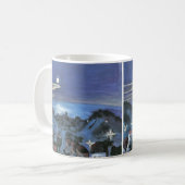 Uitzicht van Barcelona in Night door Walter Gramat Koffiemok (Voorkant links)