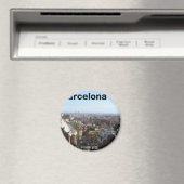 Uitzicht van Barcelona (St.K.) Magneet (Insitu (Vaatwasser))