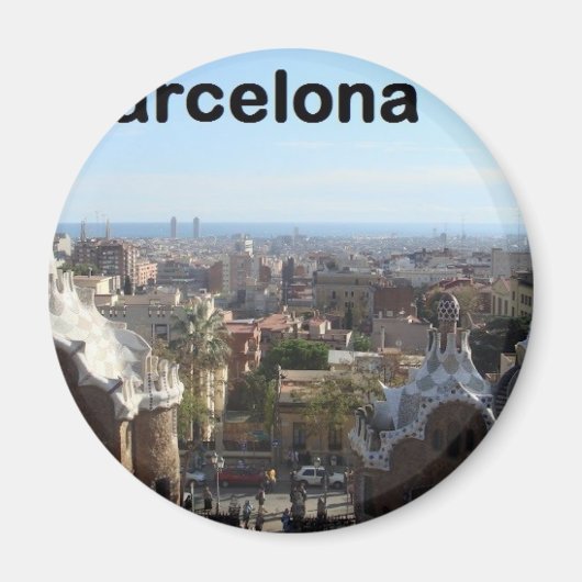 Uitzicht van Barcelona (St.K.) Magneet (Voorkant)