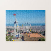 Uitzicht van Barcelona uit de puzzel van Tibidabo Legpuzzel (Horizontaal)