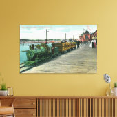 Uitzicht van Bay Shore UnlimitedSanta Cruz, CA Canvas Afdruk (Insitu (Woonkamer))