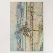 Uitzicht van Bazincourt, Snow - Pissarro Legpuzzel (Verticaal)