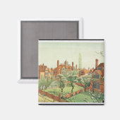 Uitzicht van Bedford Park, 1882 (kleurenlitho) 2 Magneet (Voorkant / Achterkant)