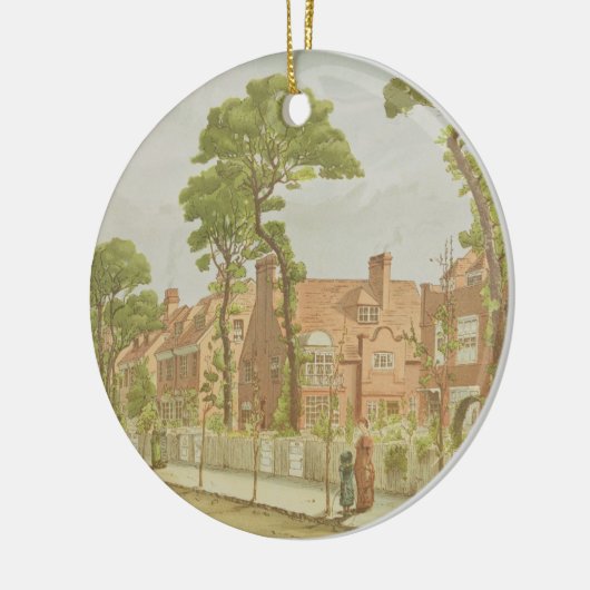 Uitzicht van Bedford Park, 1882 (kleurenlitho) Keramisch Ornament (Links)