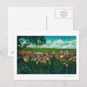 Uitzicht van bedrijfssectie van Cliff Drive Briefkaart (Voorkant / Achterkant)