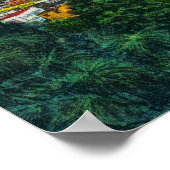 Uitzicht van bedrijfssectie van Cliff Drive Poster (Hoek)